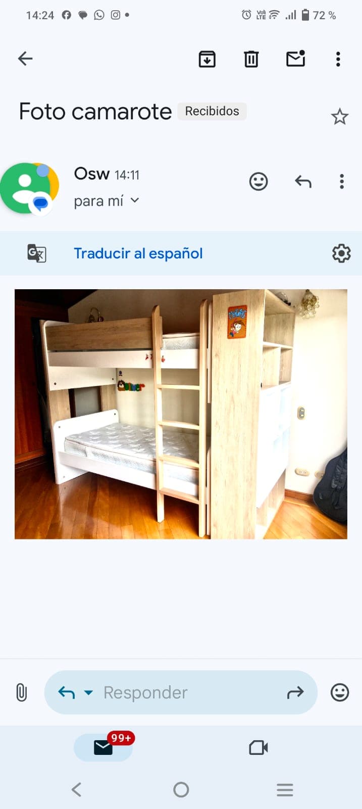 imagen de producto Camarote con biblioteca