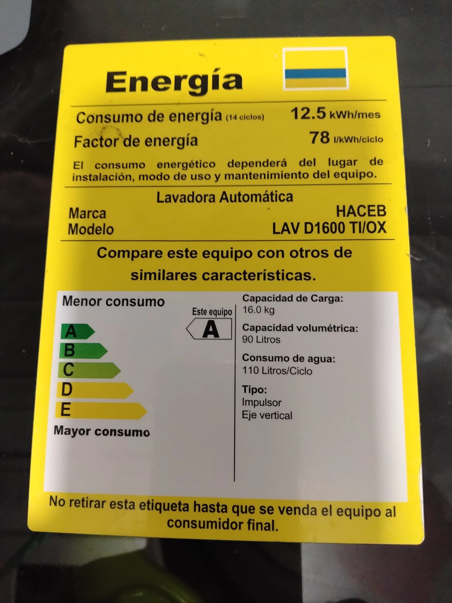 imagen de producto Lavadora eco HACEB