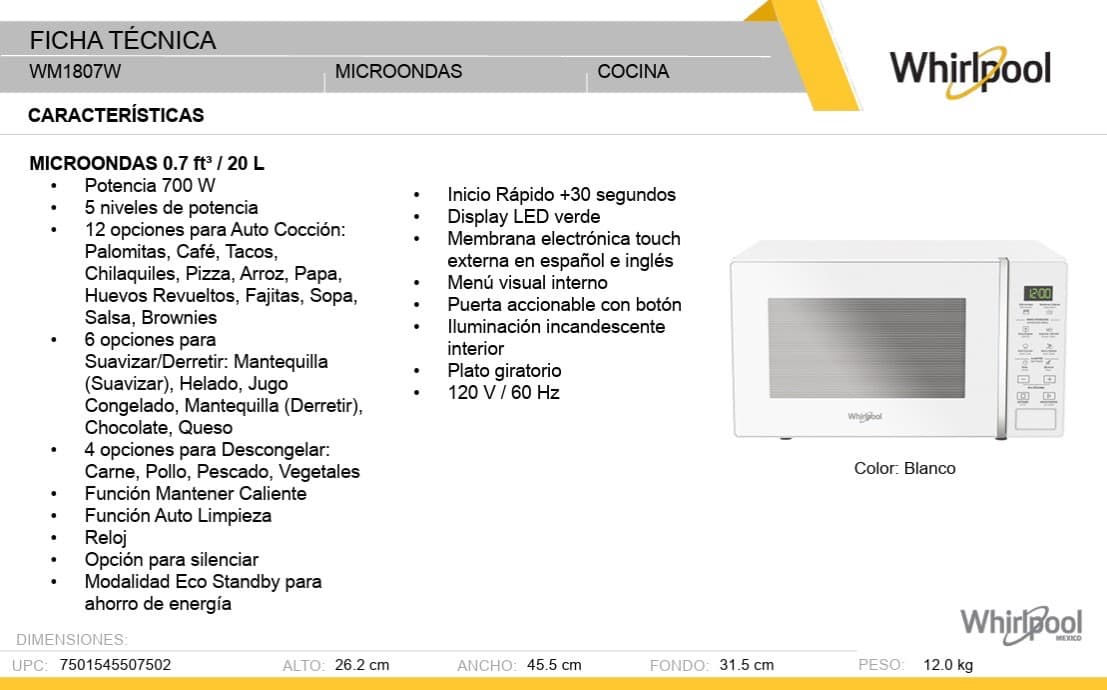 imagen de producto Microondas