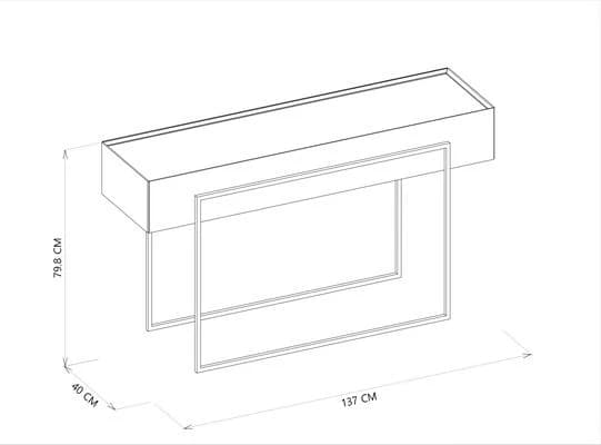 imagen de producto Consola con espejo Gris Plomo