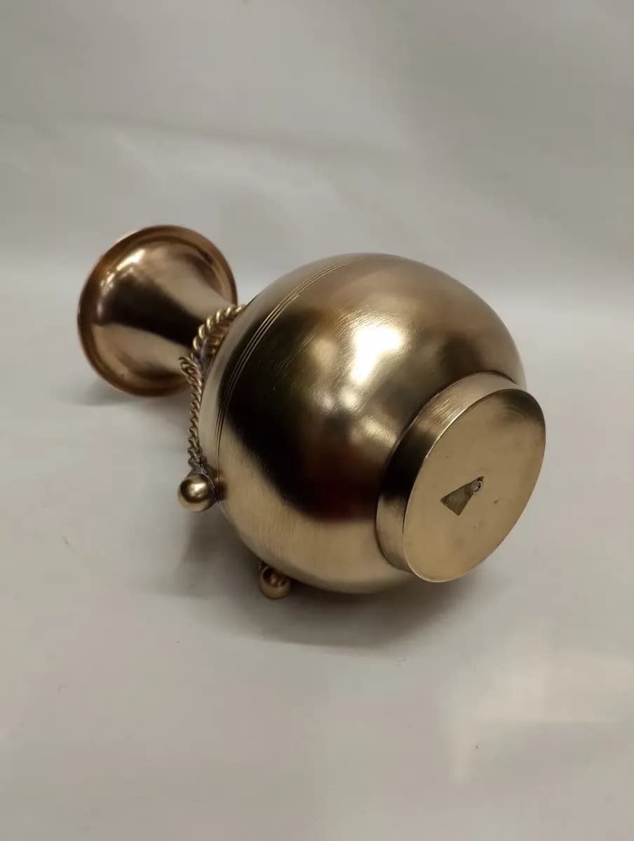 imagen de producto Florero De Mesa Antiguo Hindu En Bronce Cuerda 