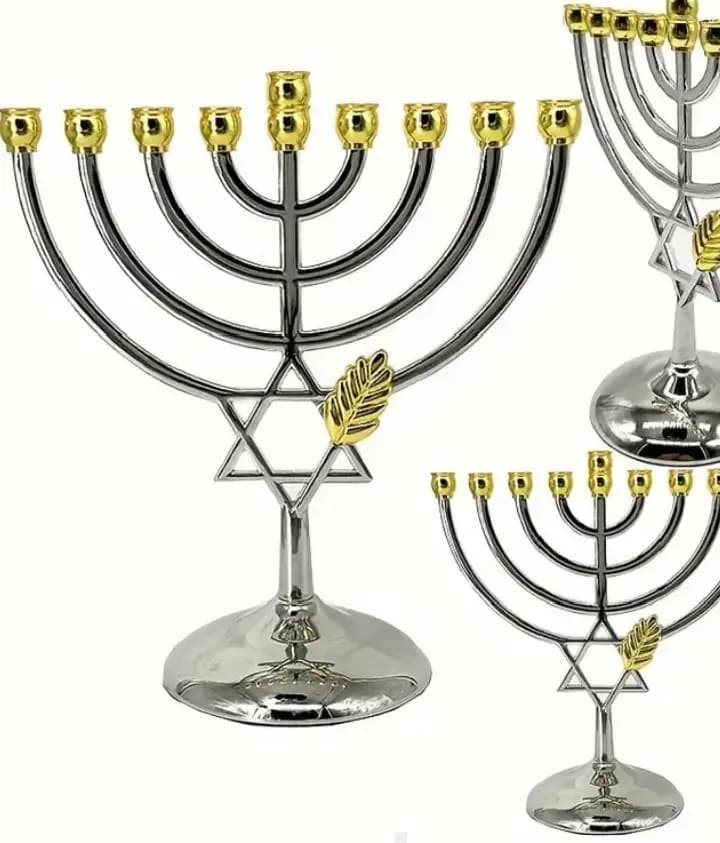 imagen de producto Candelabro Januca Antimonio Cromo 
