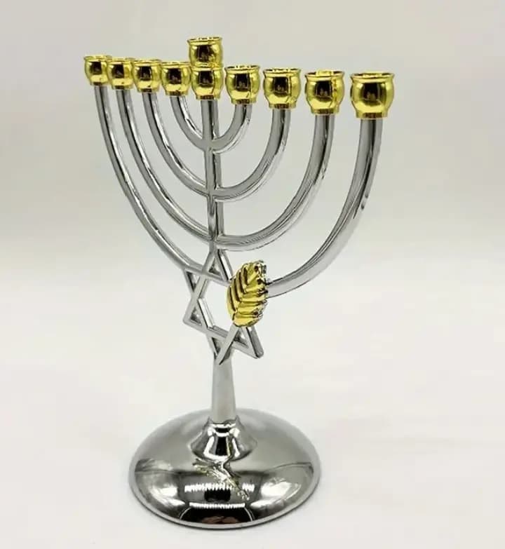 imagen de producto Candelabro Januca Antimonio Cromo 