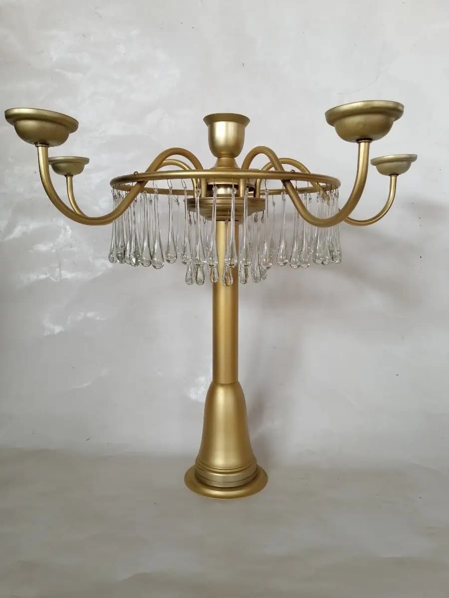 imagen de producto Candelabro Antiguo Antimonio Y Cristal