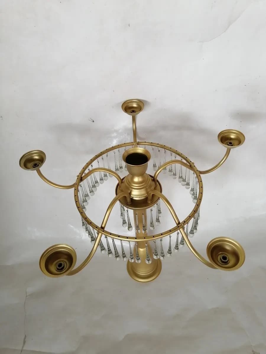 imagen de producto Candelabro Antiguo Antimonio Y Cristal