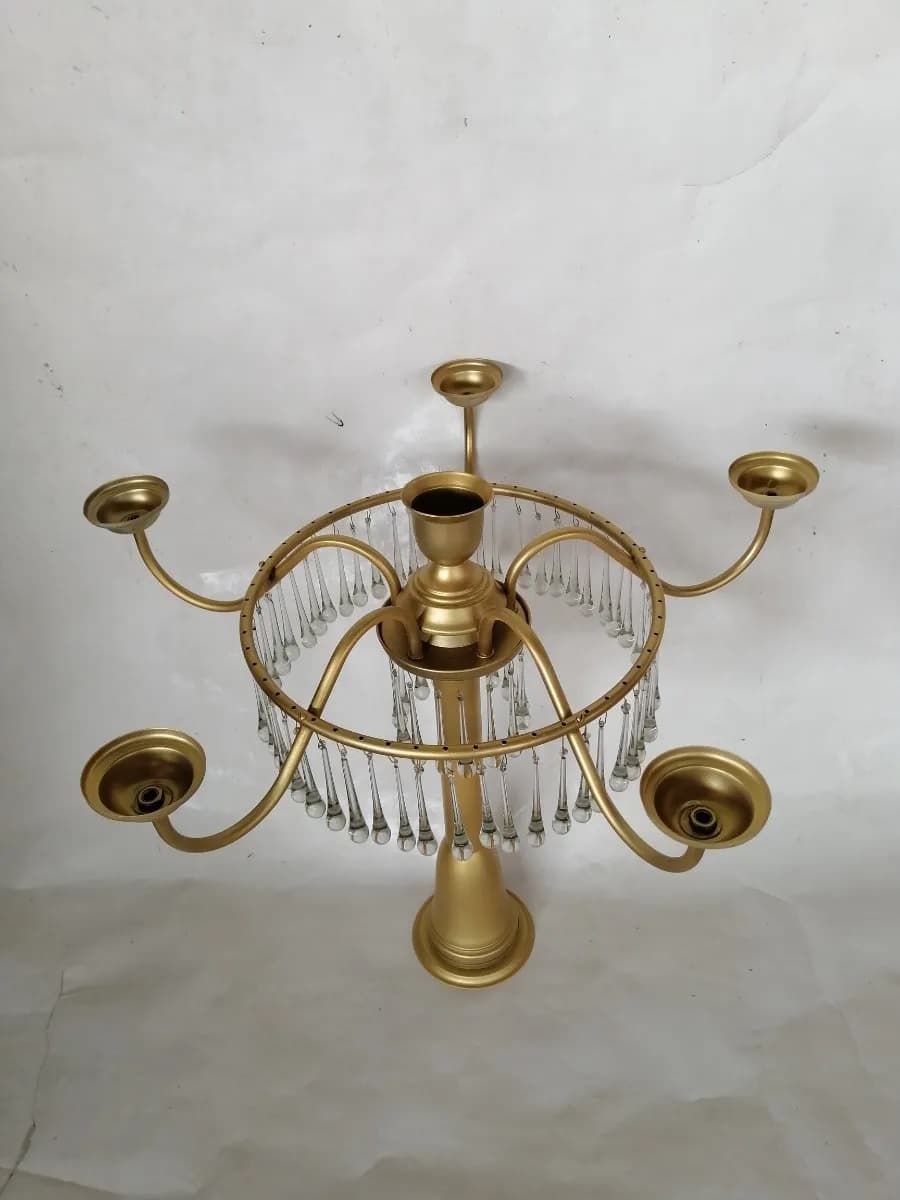 imagen de producto Candelabro Antiguo Antimonio Y Cristal