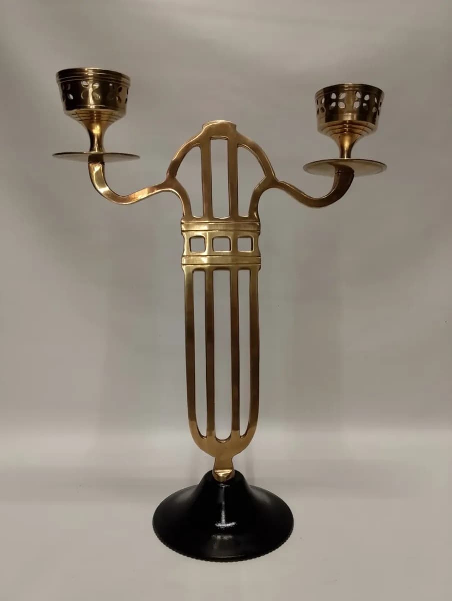imagen de producto Candelabro Mesa Hindu Antiguo 2 Velas 