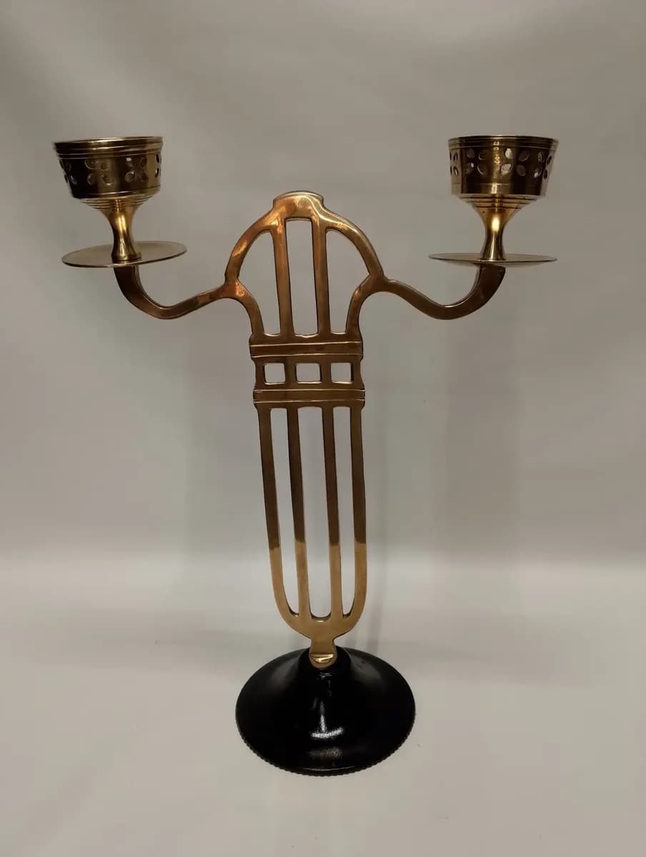 imagen de producto Candelabro Mesa Hindu Antiguo 2 Velas 