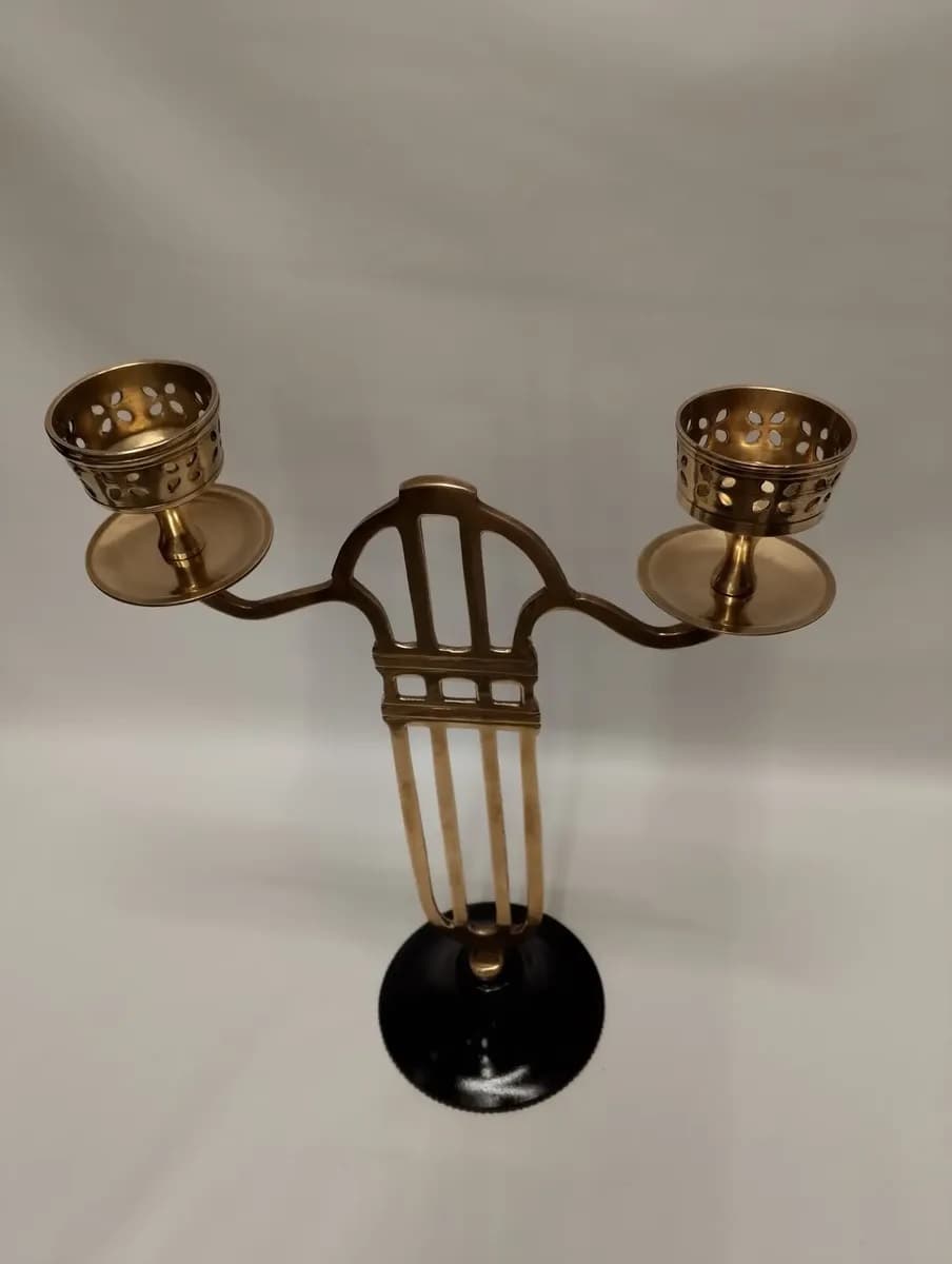 imagen de producto Candelabro Mesa Hindu Antiguo 2 Velas 