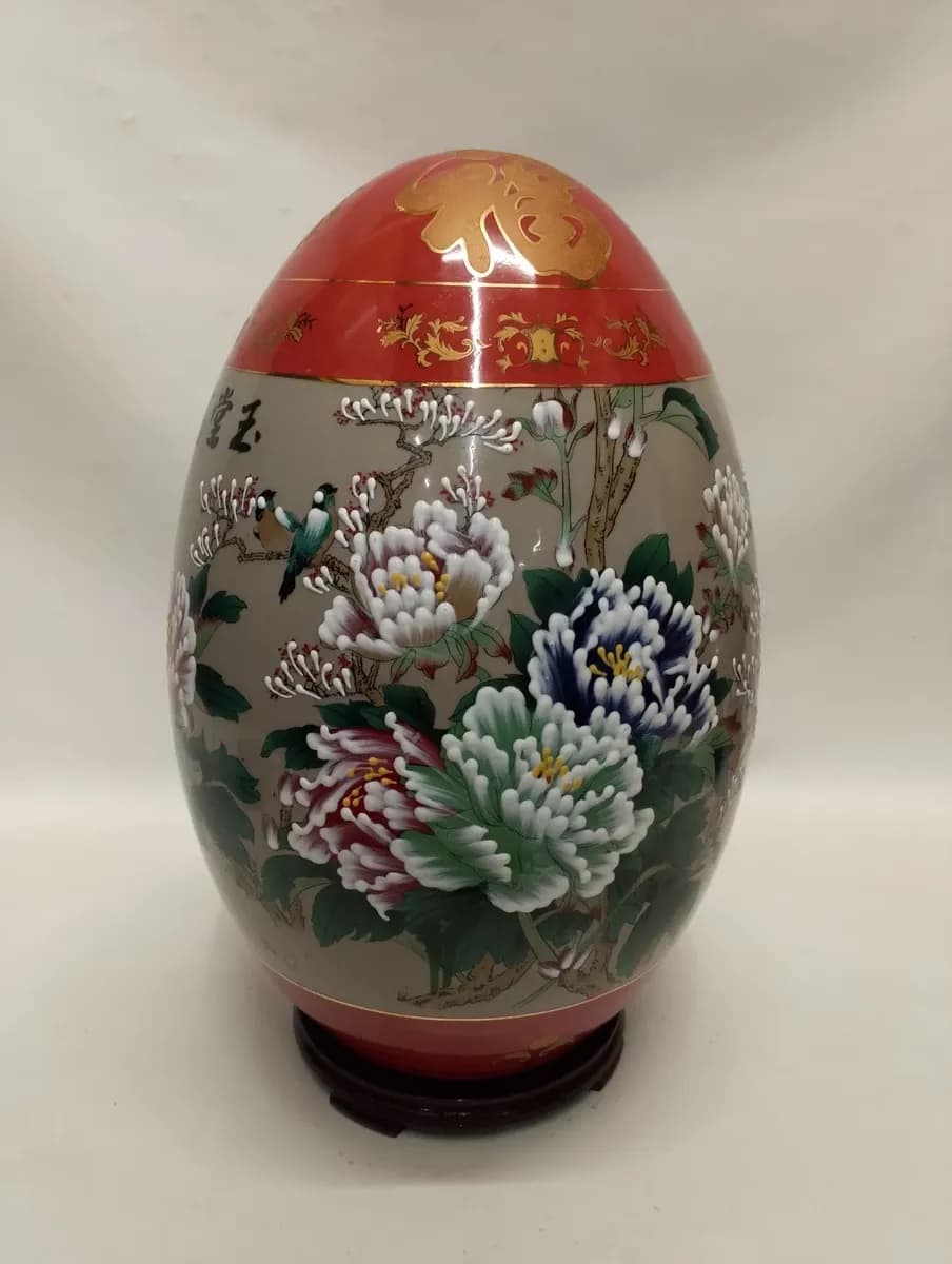 imagen de producto HUEVO PORCELANA CHINA DE LA FORTUNA YU TANG FU GUI