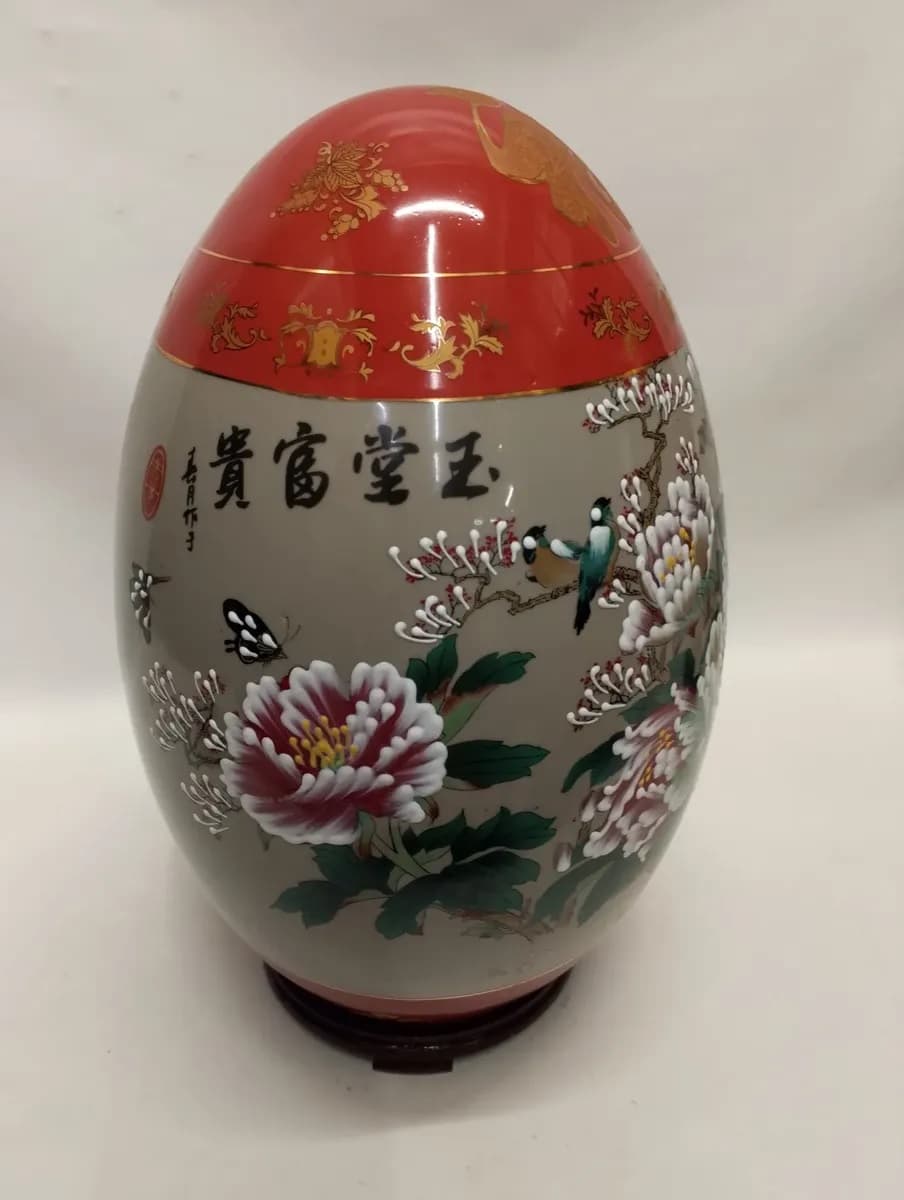 imagen de producto HUEVO PORCELANA CHINA DE LA FORTUNA YU TANG FU GUI