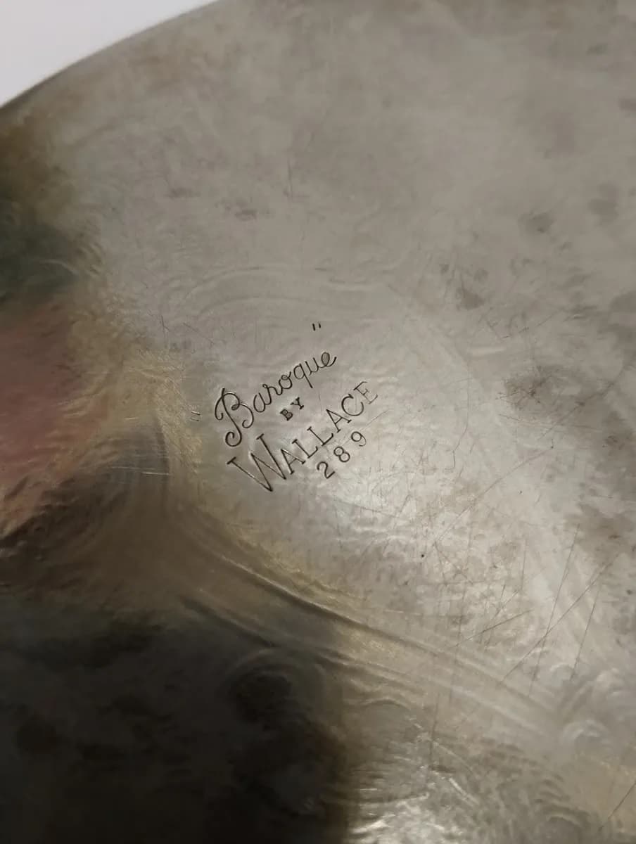 imagen de producto Bandeja Mesa Francesa Bronce Baño Plata 925 