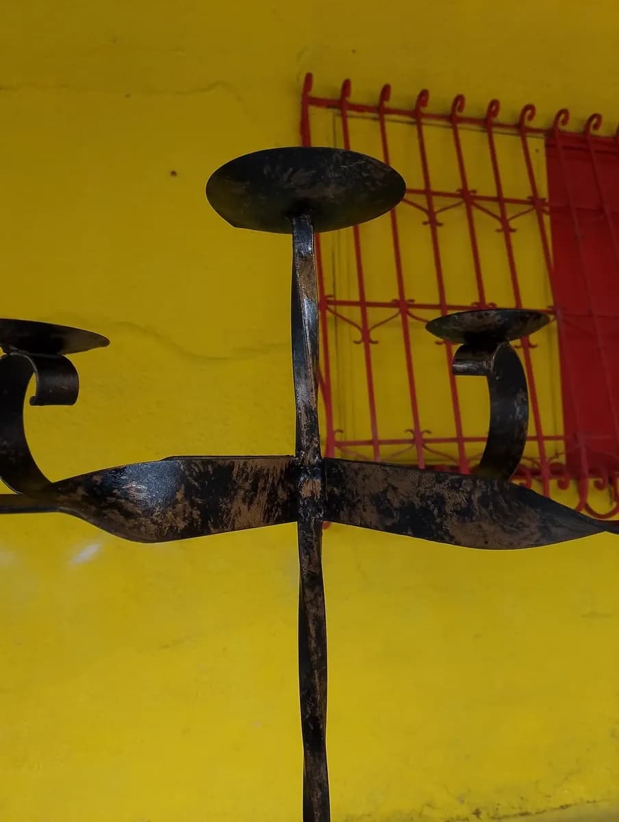 imagen de producto Candelabro De Pie Grande 5 Velas Hierro Forja