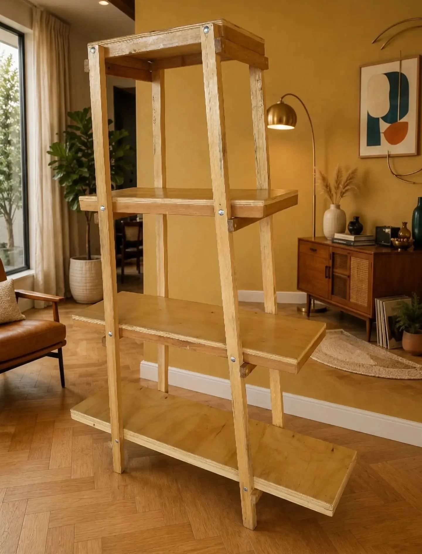 imagen de producto REPISA EXHIBIDOR DE PIE MADERA PINO NATURAL 