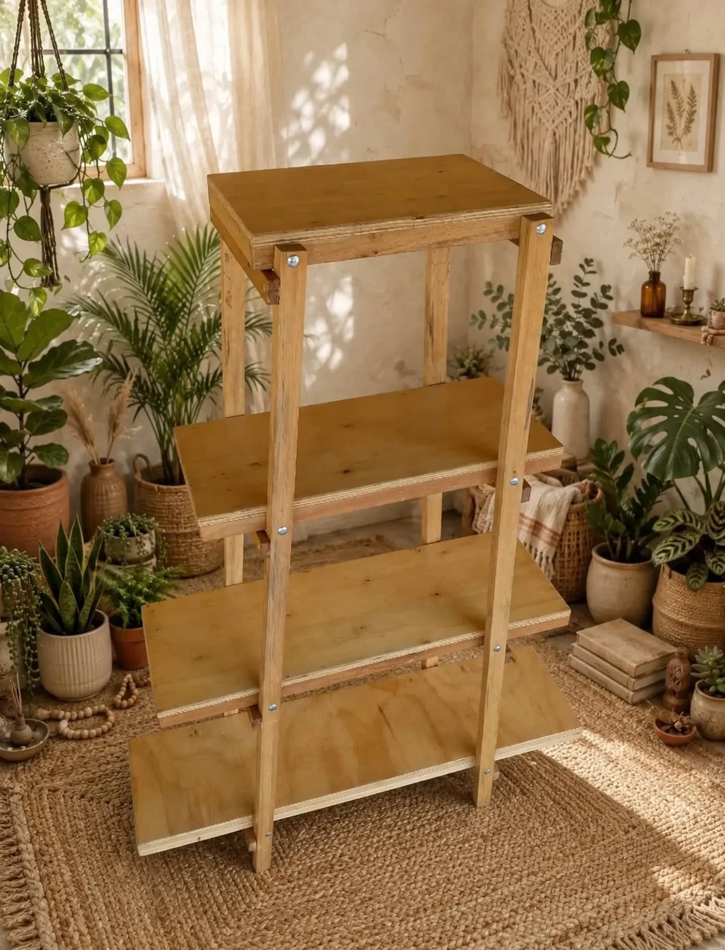 imagen de producto REPISA EXHIBIDOR DE PIE MADERA PINO NATURAL 