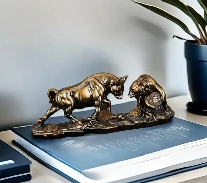 imagen de producto Escultura Italy Guerra Poder Toro Y Oso 