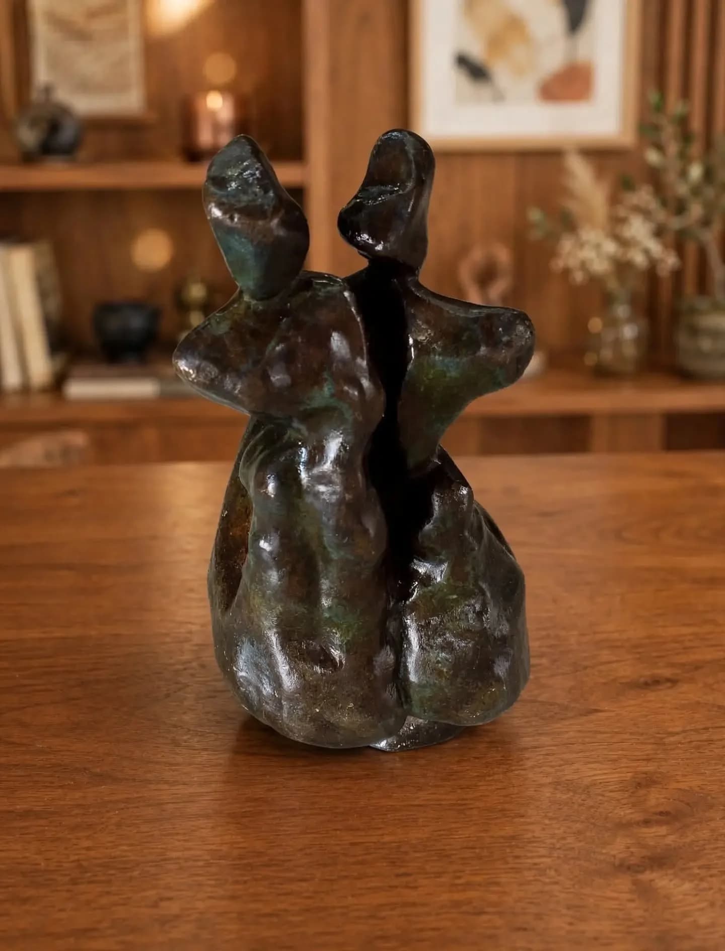 imagen de producto ESCULTURA EUROPEA ABSTRACTA PAREJA ENAMORADOS 