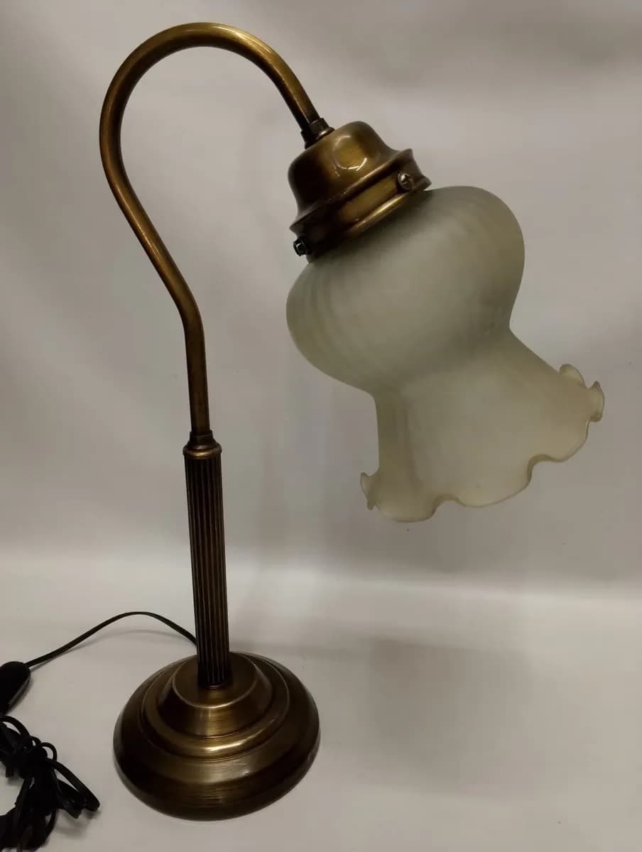imagen de producto Lampara Mesa Antigua Deco 1950 Antimonio