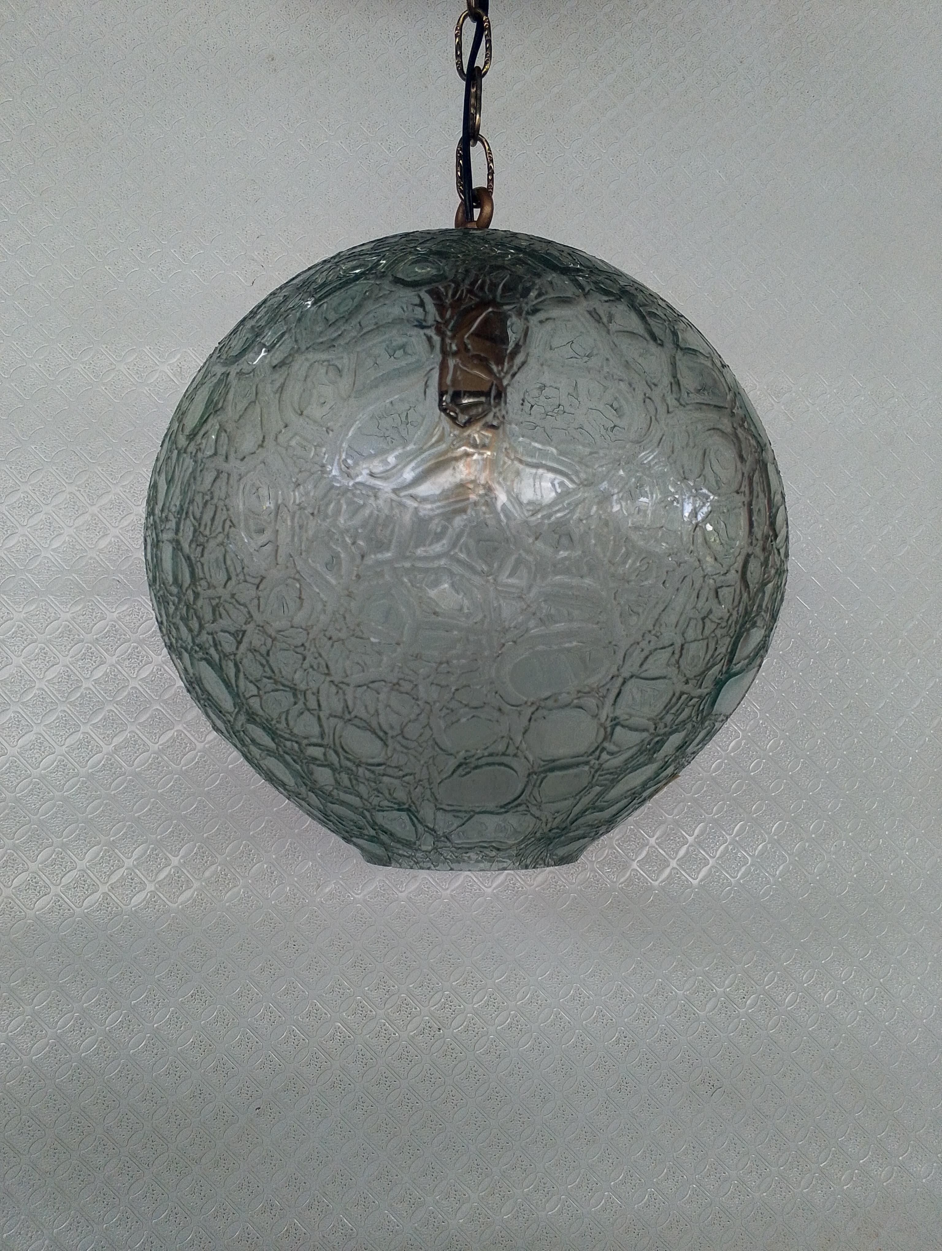 imagen de producto LAMPARA TECHO BOLA CRISTAL CRAQUELADO 
