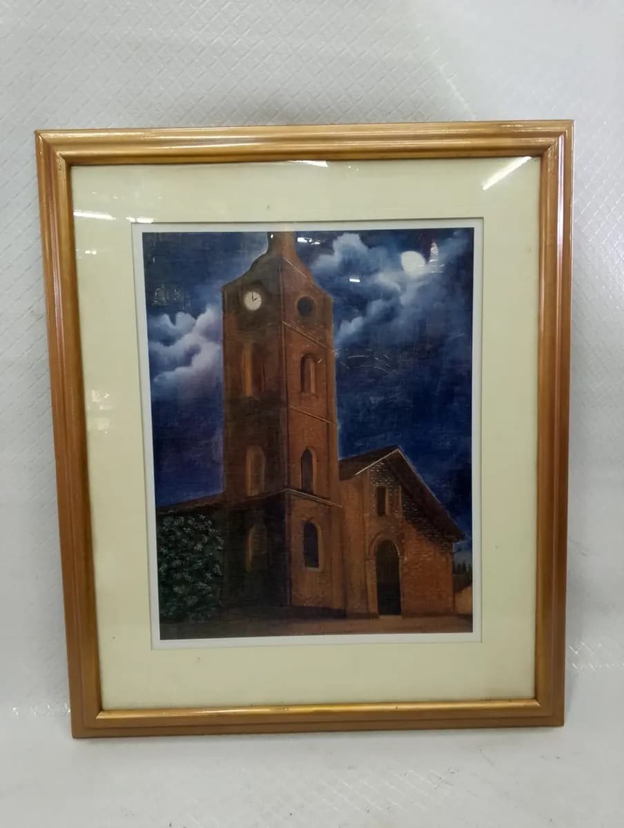 imagen de producto Cuadro Antiguo De Capilla Serigrafia 