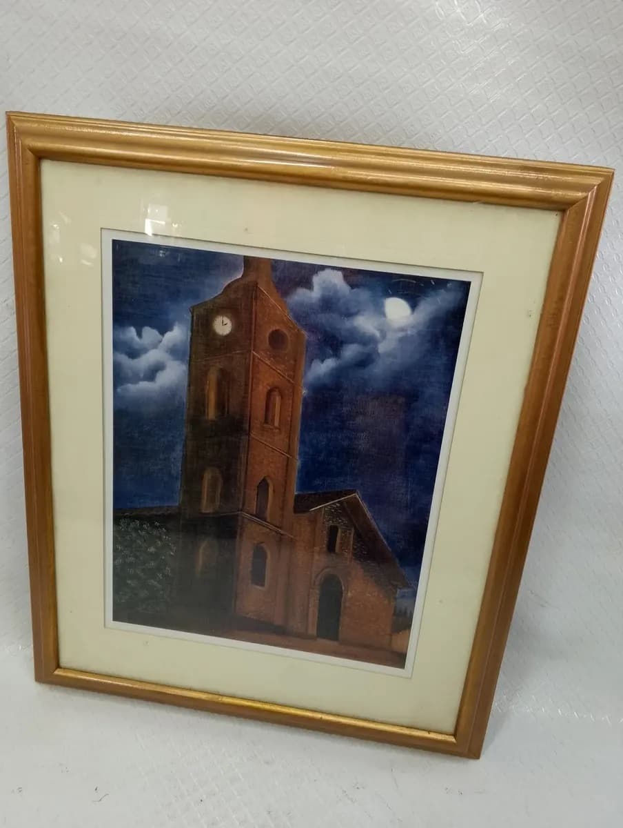 imagen de producto Cuadro Antiguo De Capilla Serigrafia 