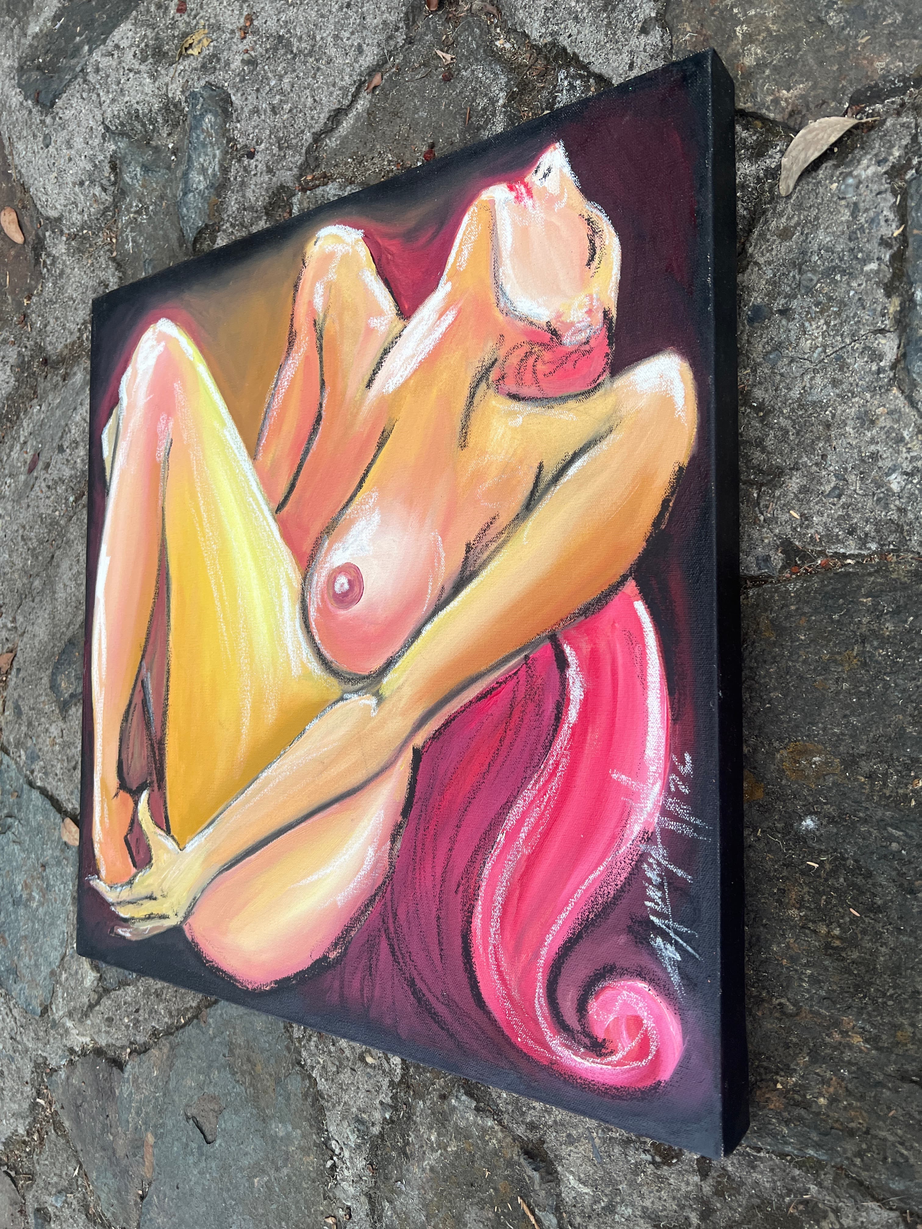 imagen de producto Cuadro Obra al óleo mujer desnuda