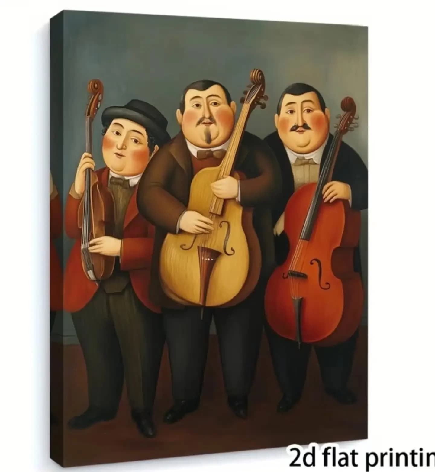 imagen de producto CUADRO ESTILO ANTIGUO LIENZOGRAFIA LOS MUSICOS 