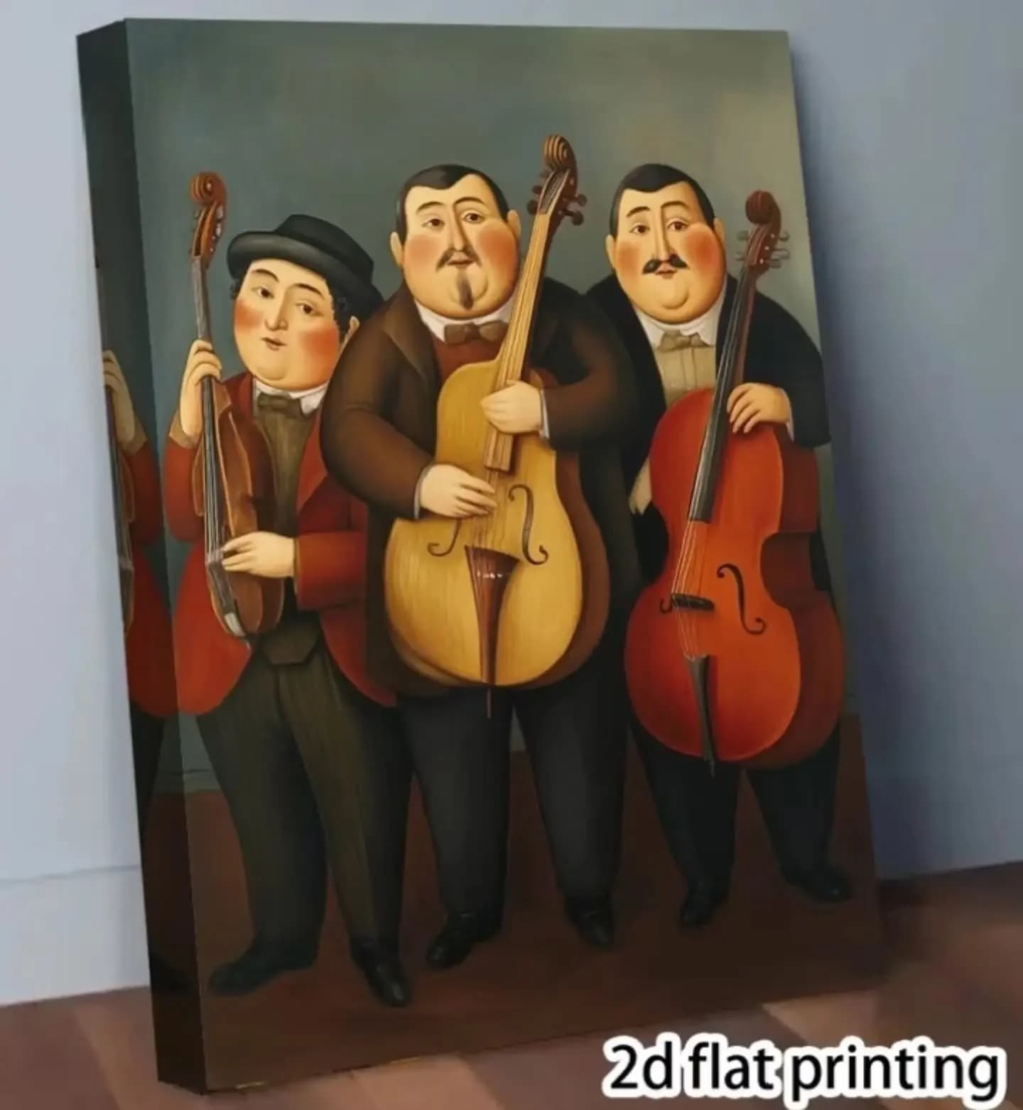 imagen de producto CUADRO ESTILO ANTIGUO LIENZOGRAFIA LOS MUSICOS 