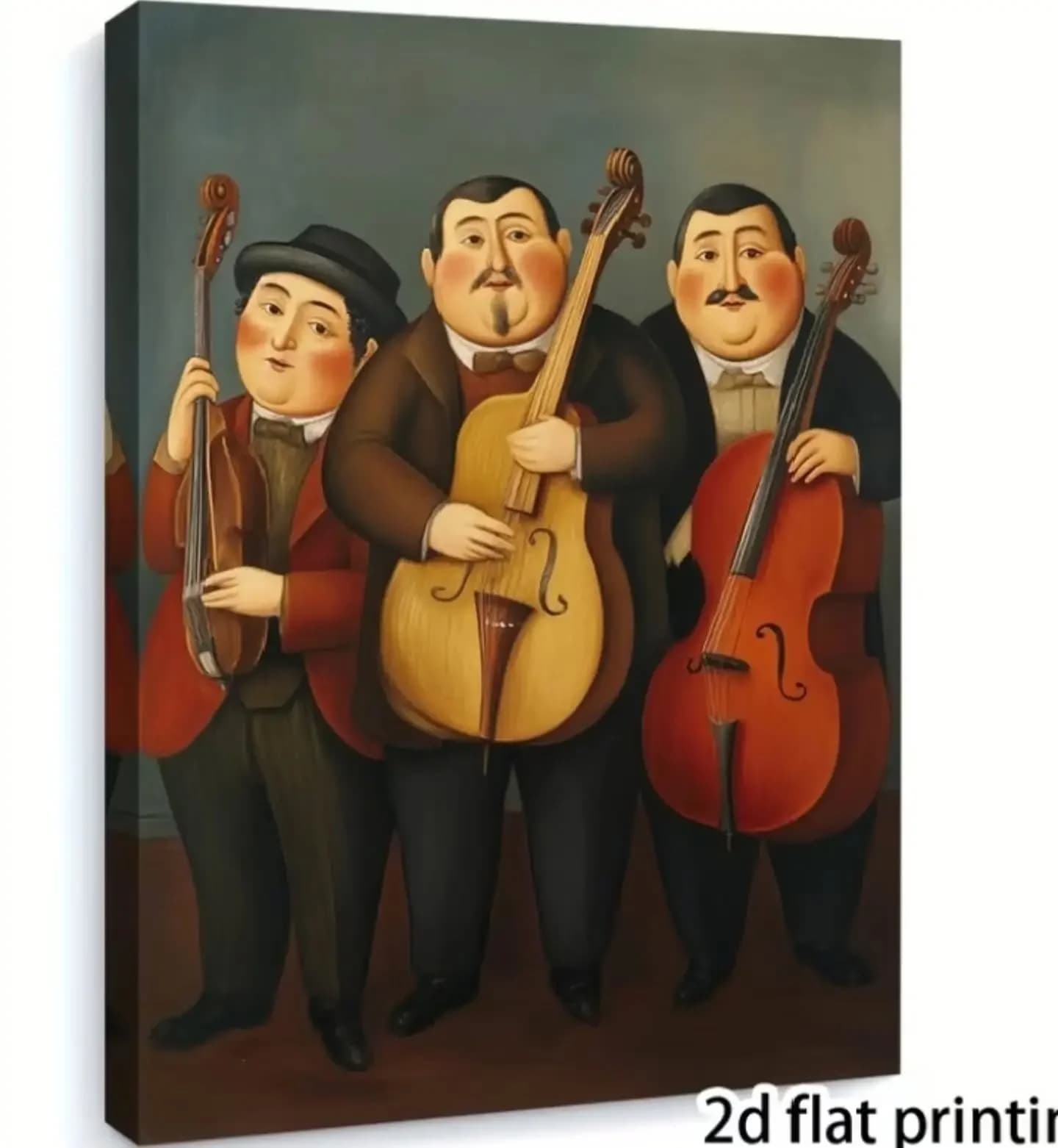 imagen de producto CUADRO ESTILO ANTIGUO LIENZOGRAFIA LOS MUSICOS 