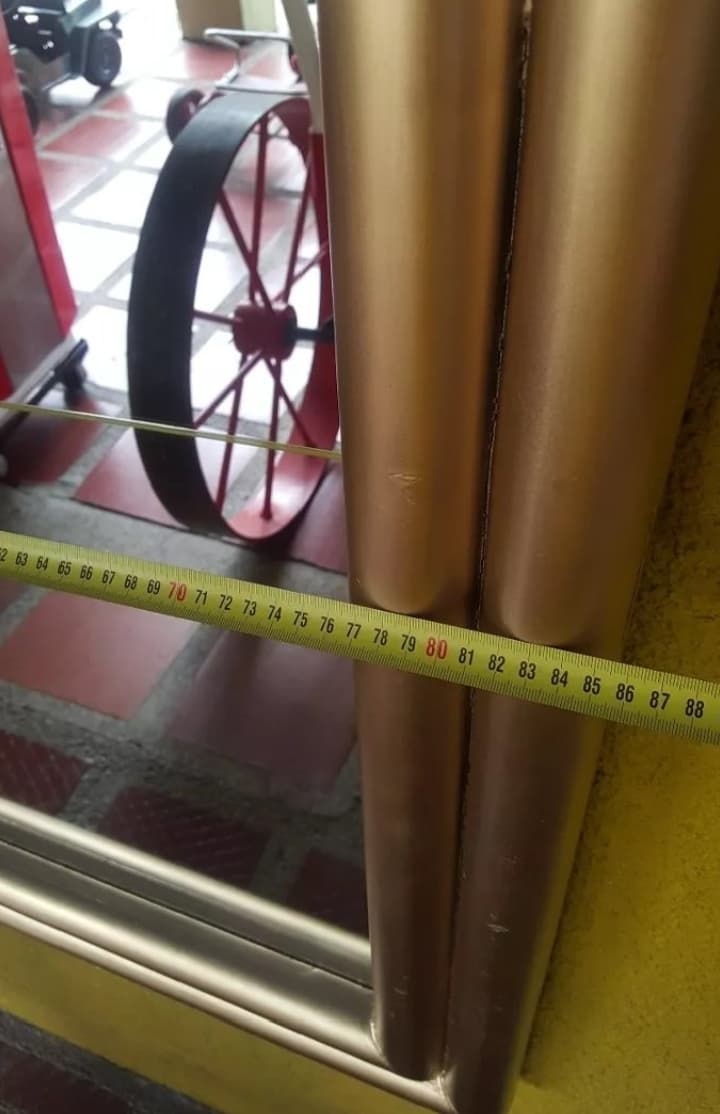 imagen de producto Espejo Antiguo De Pared Deco Años 50 S En Madera 