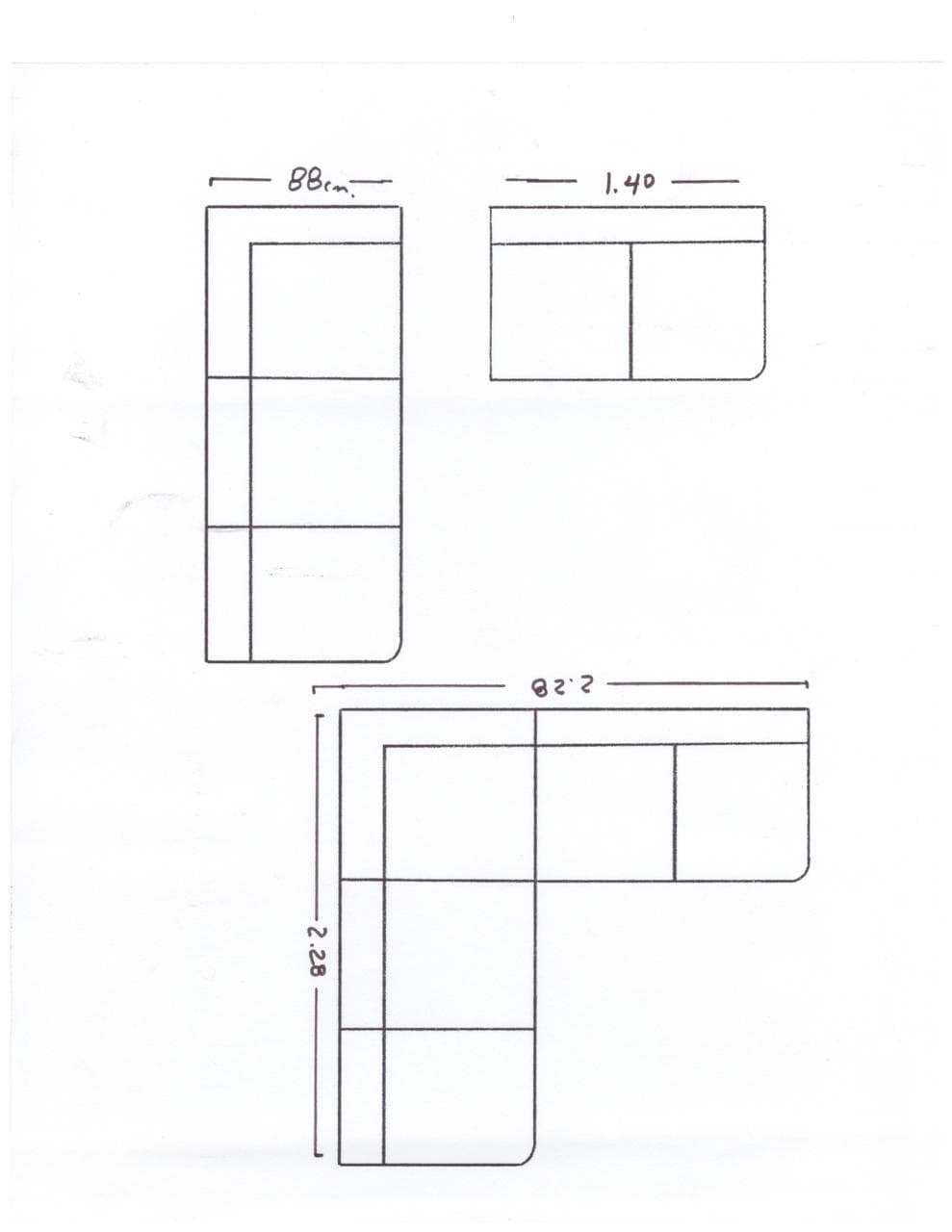 imagen de producto Sofa gris en L