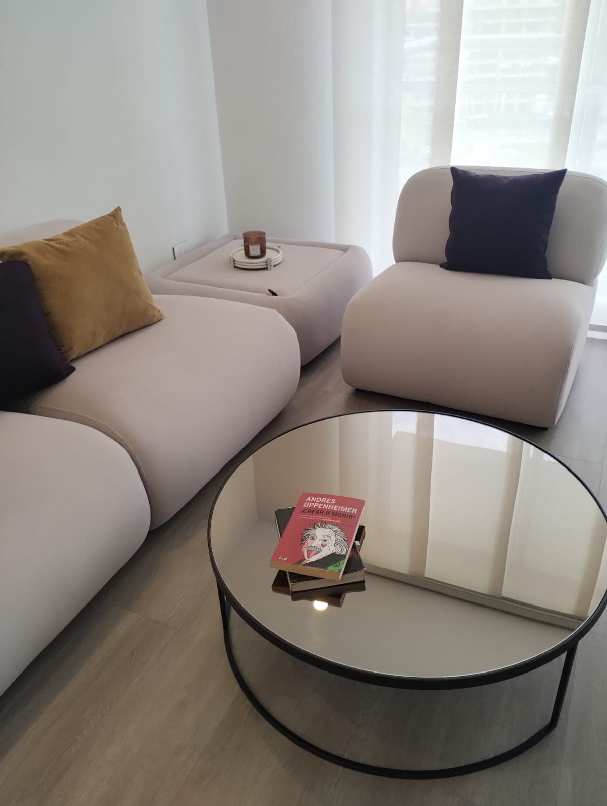 imagen de producto SALA MODULAR EN L +  MESA DE CENTRO