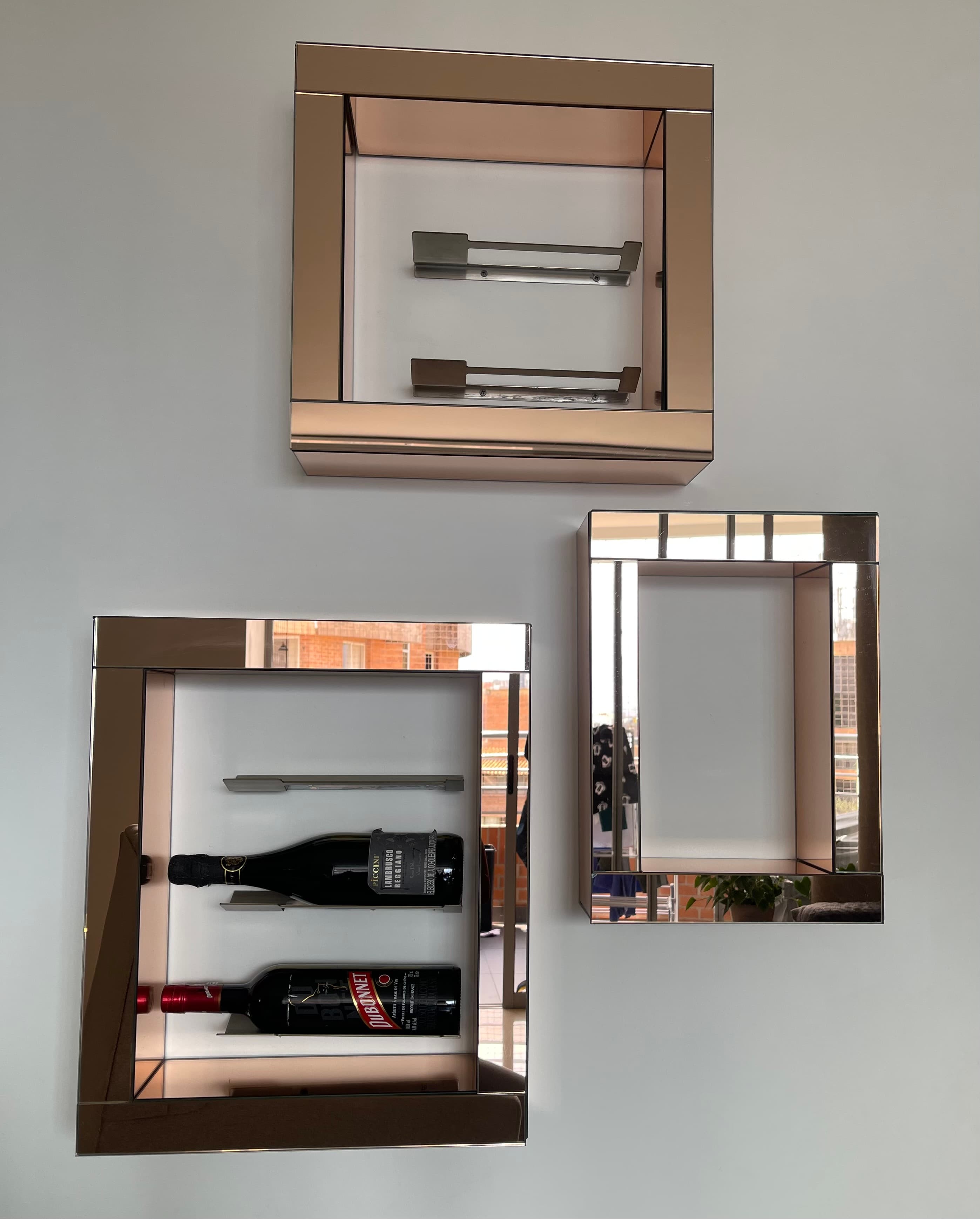 imagen de producto Set de 3 Vineras en vidrio Rosé