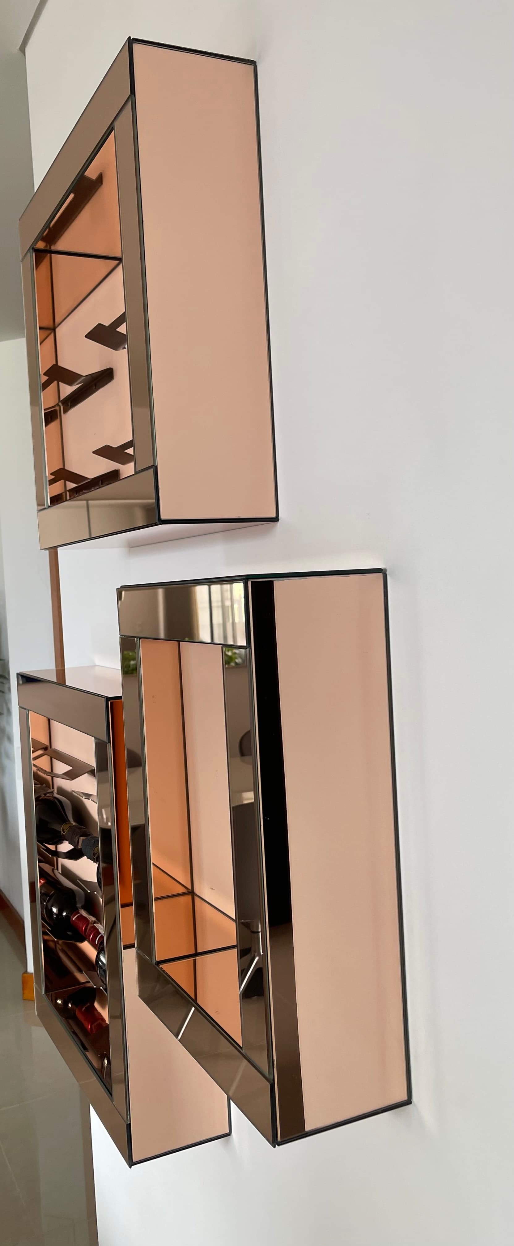 imagen de producto Set de 3 Vineras en vidrio Rosé