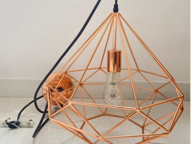 imagen de producto Lampara colgante Oro rosa