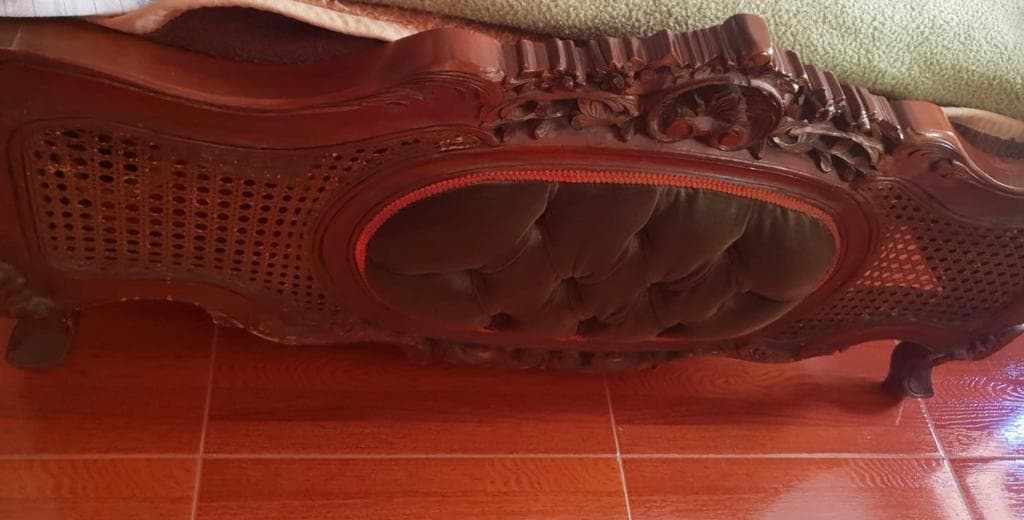 imagen de producto Cama con colchón doble Luis XV