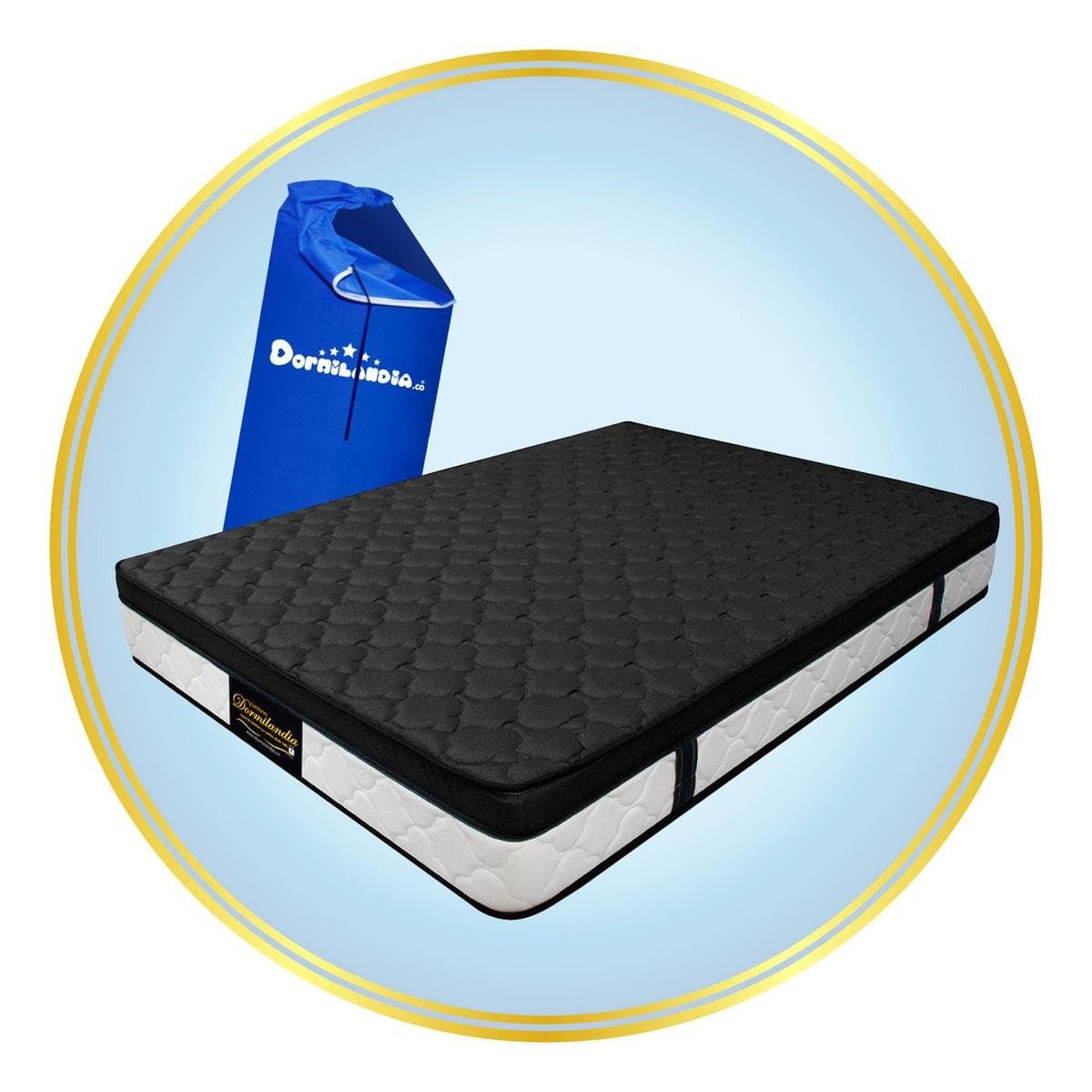 imagen de producto Combo cama doble DUblin negro