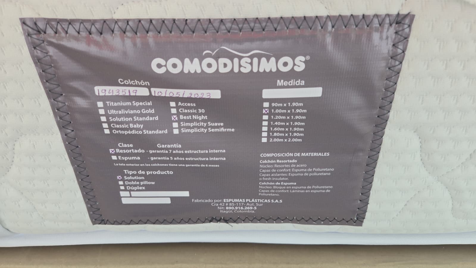 imagen de producto Cama con colchón