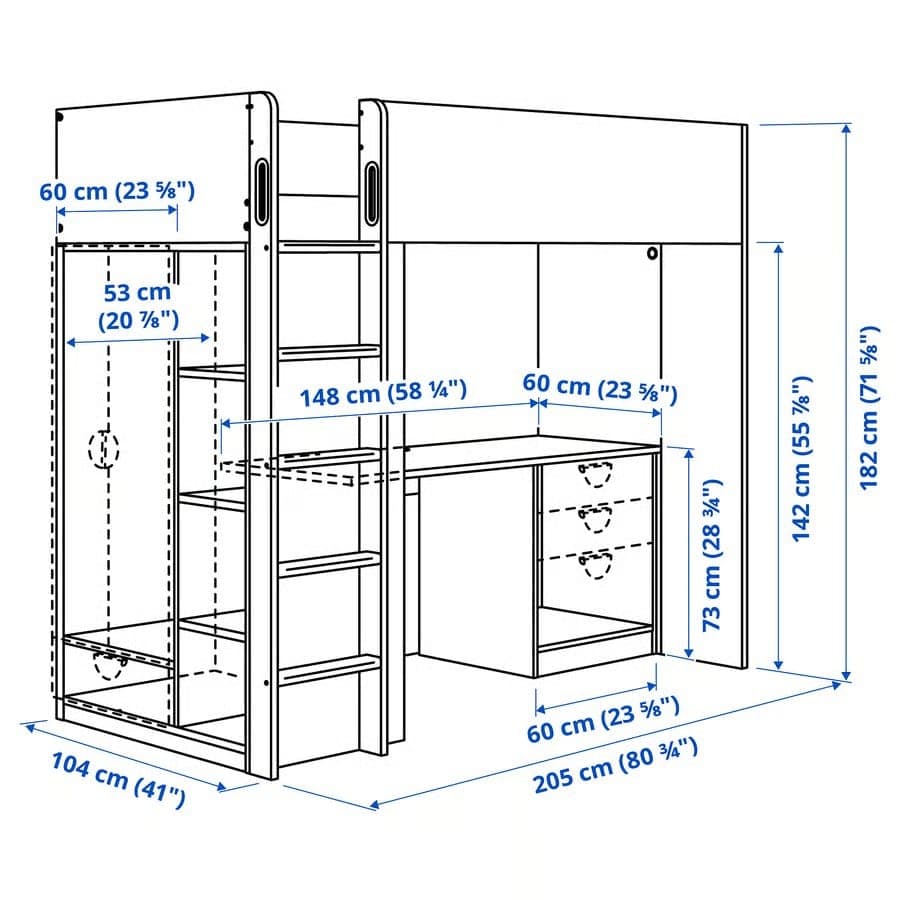 imagen de producto Cama loft IKEA - Smastad