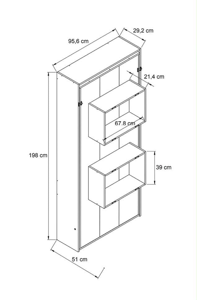 imagen de producto Cama sencilla plegable blanca, incluye colchón