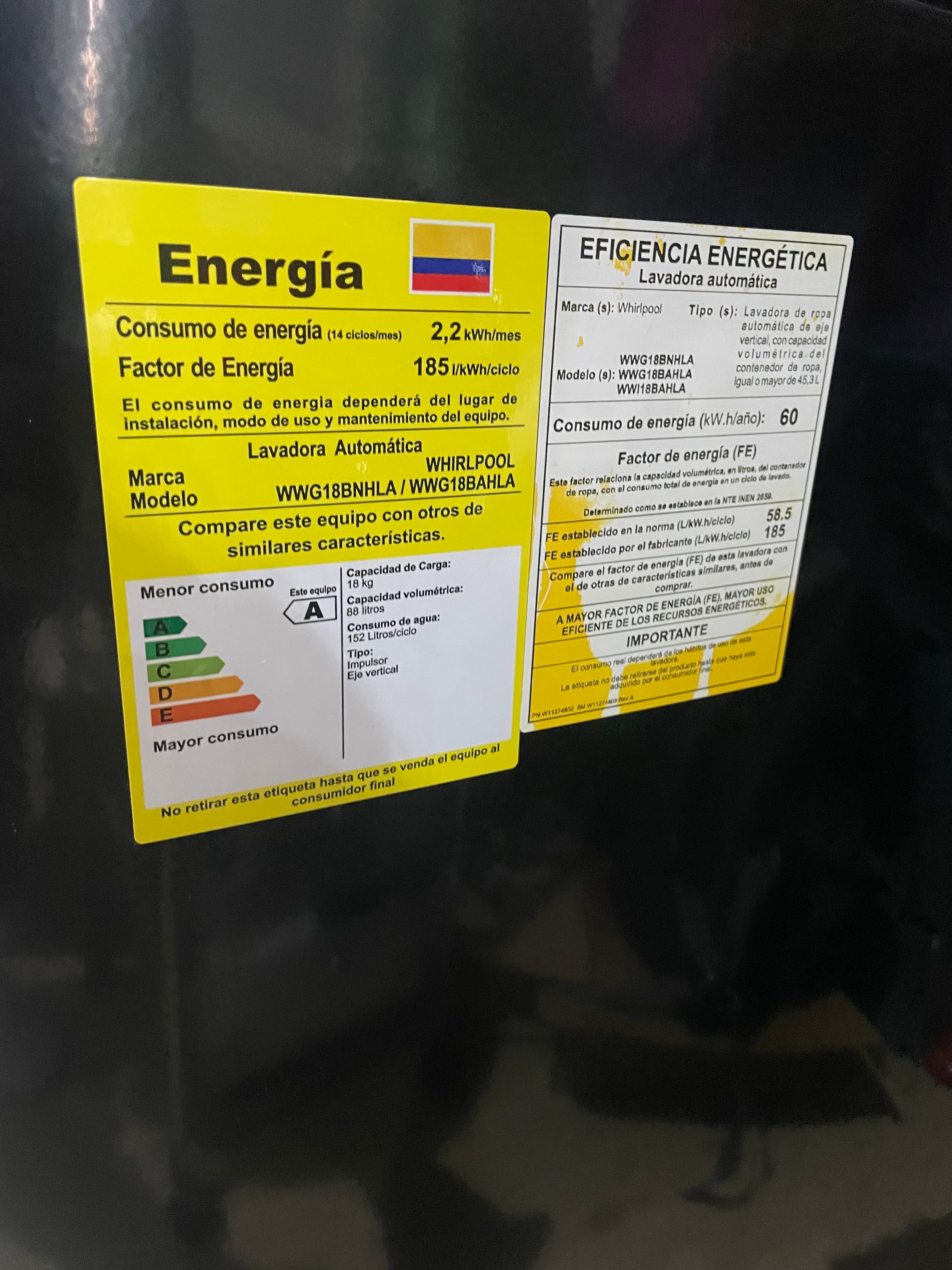 imagen de producto Lavadora carga inteligente 18L