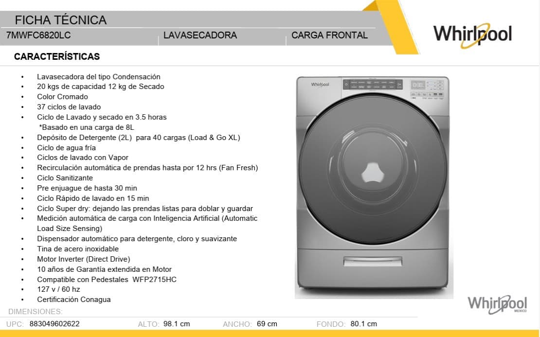 imagen de producto Lavadora secadora