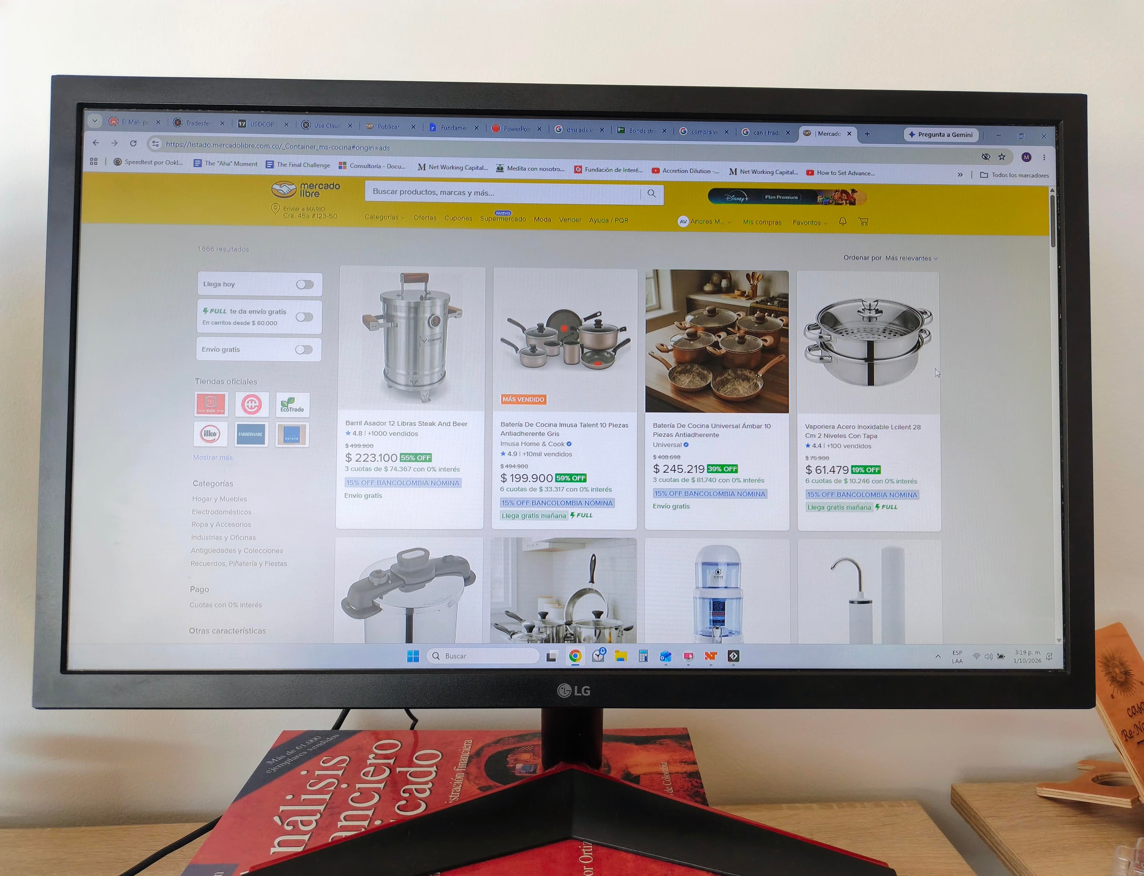 imagen de producto Monitor Gamer LG de 23.6´´ 144hz Full Hd
