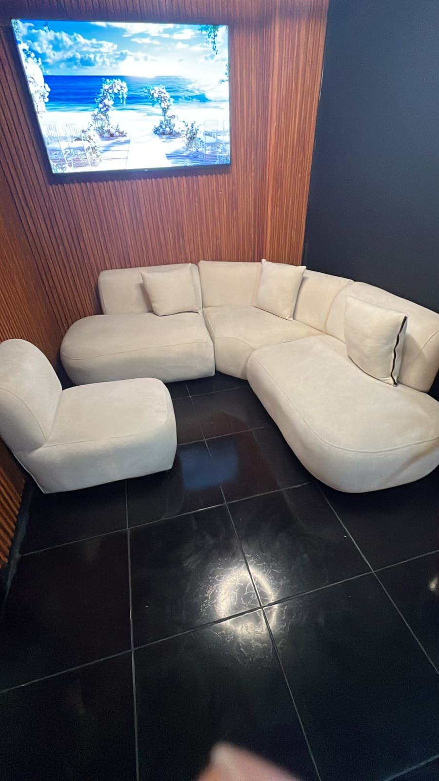 imagen de producto Juego de sala en tela ovejera