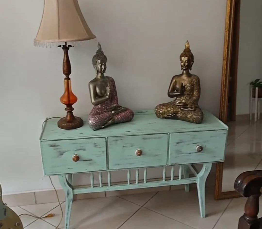 imagen de producto Consola vintage verde menta