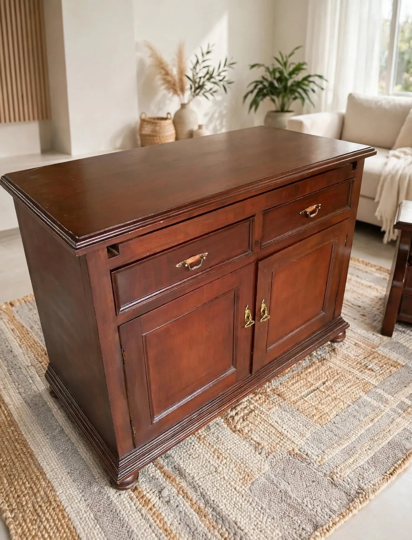 imagen de producto SECRETER ESPAÑOL ANTIGUO MADERA CEDRO Y BRONCE