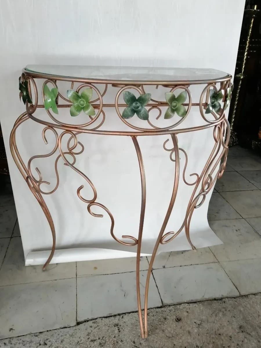 imagen de producto Mesa Antigua Usa Hierro Pintada Al Óleo