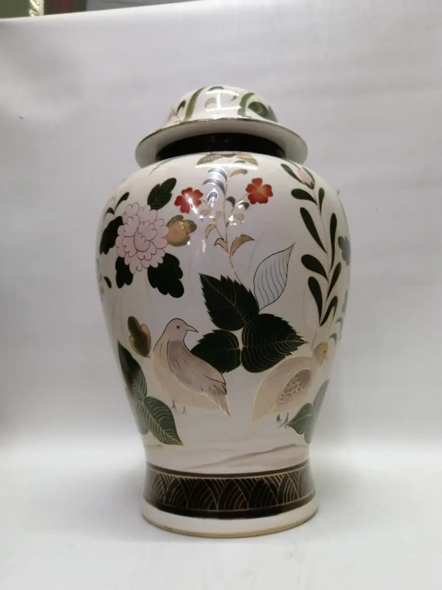 imagen de producto Ánfora O Jarron Chino Porcelana Y Oleo