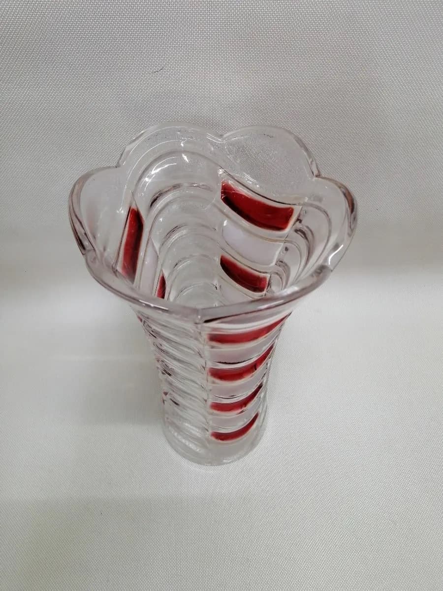 imagen de producto Florero Antiguo En Cristal Murano Flor