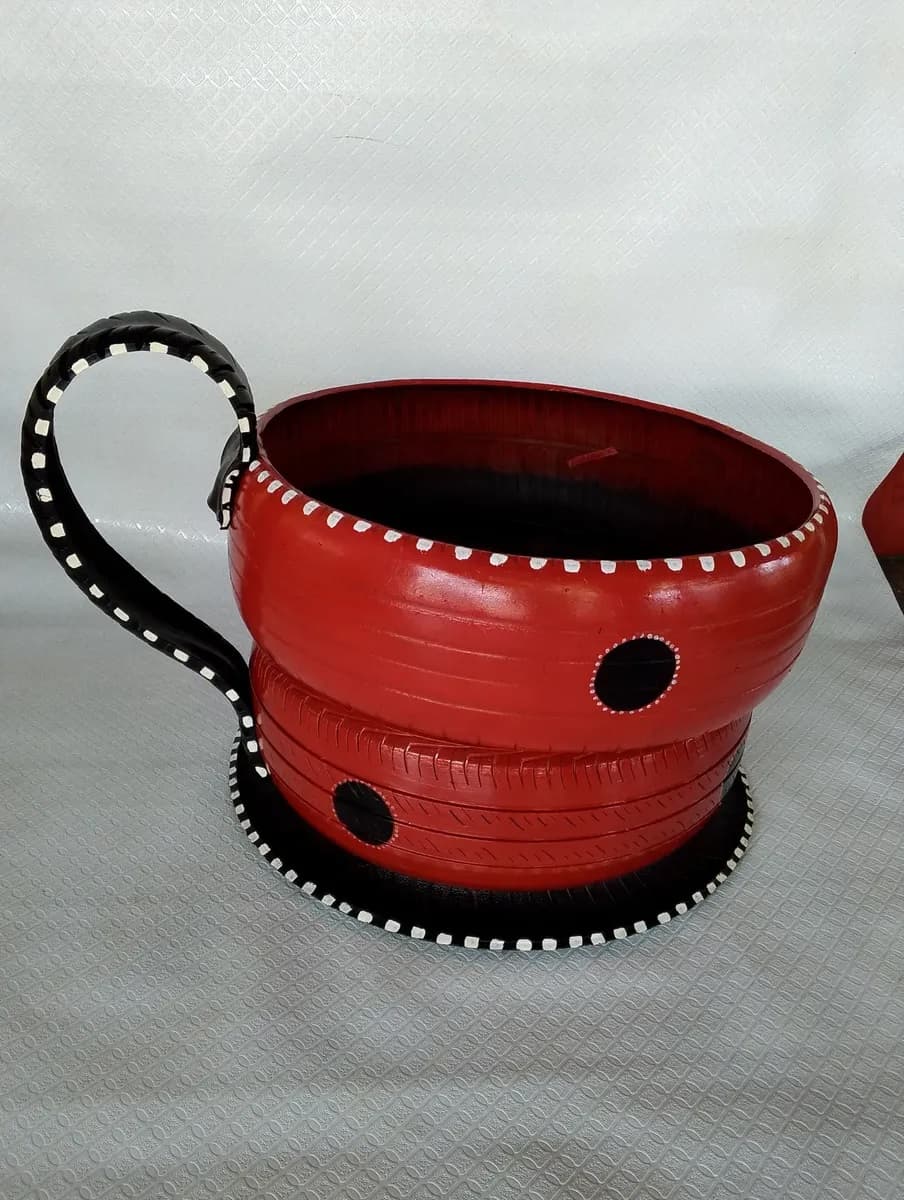 imagen de producto Matera Jardin Estilo Taza Te Caucho